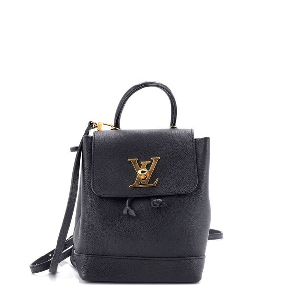 Louis Vuitton Lockme Backpack Leather Mini Black - Picture 1 of 7